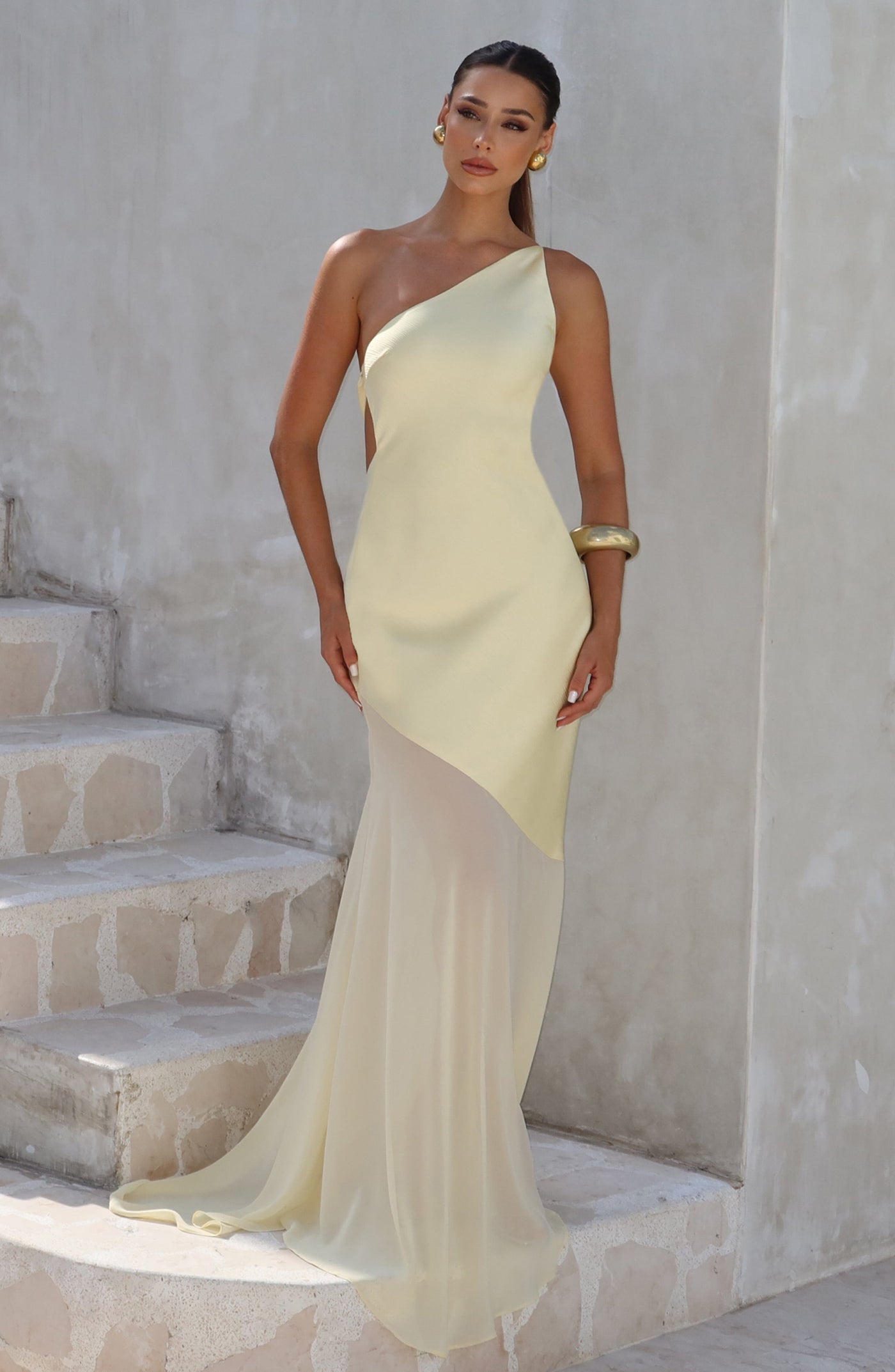 AMARIS ONE-SHOULDER GOWN – Golden Grace