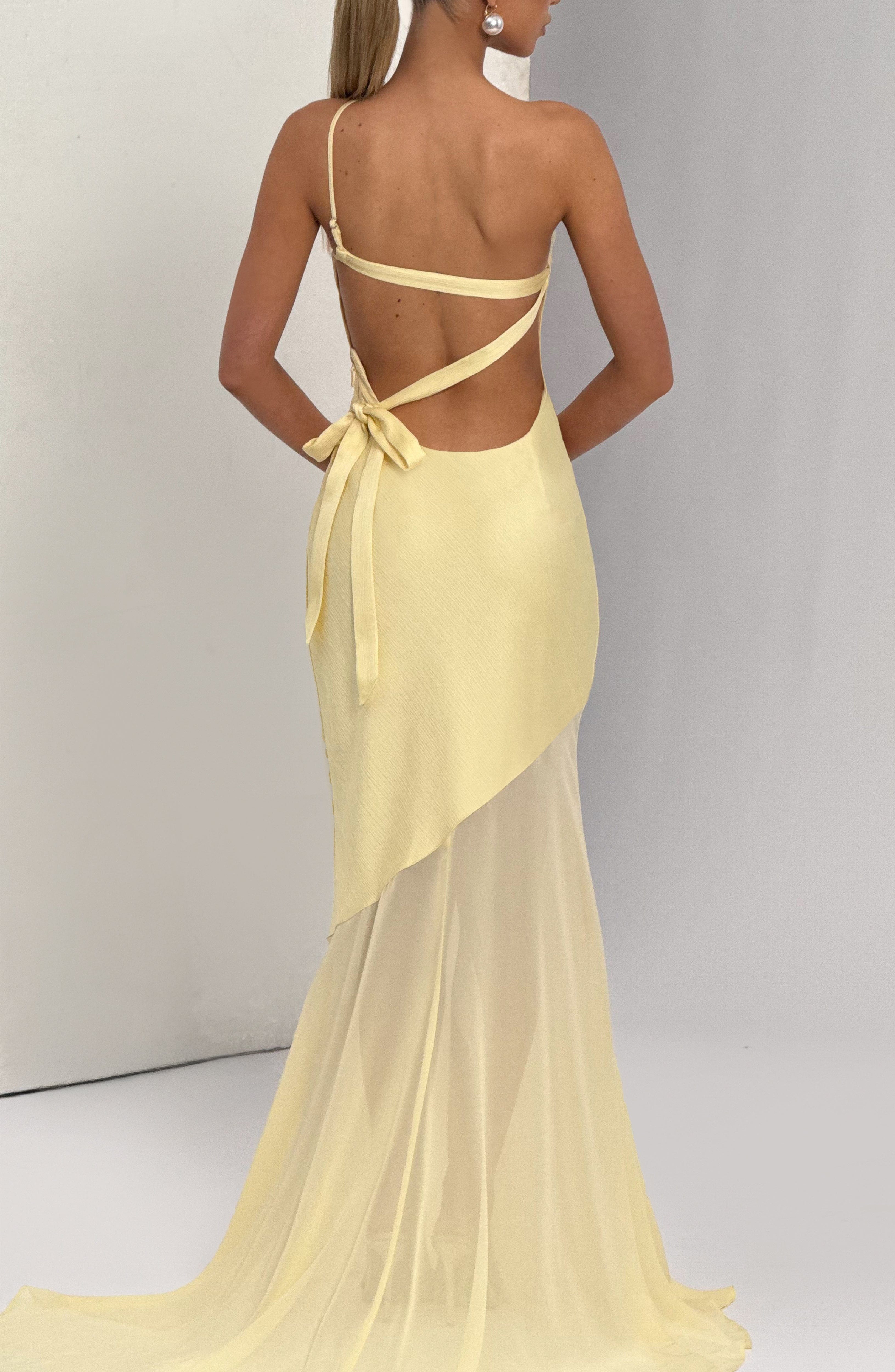 AMARIS ONE-SHOULDER GOWN – Golden Grace