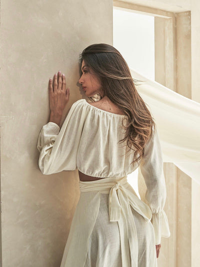 Lina Linen Set – Soft Summer Glow
