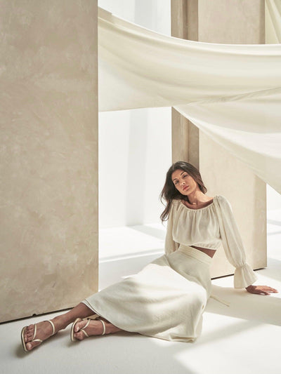 Lina Linen Set – Soft Summer Glow