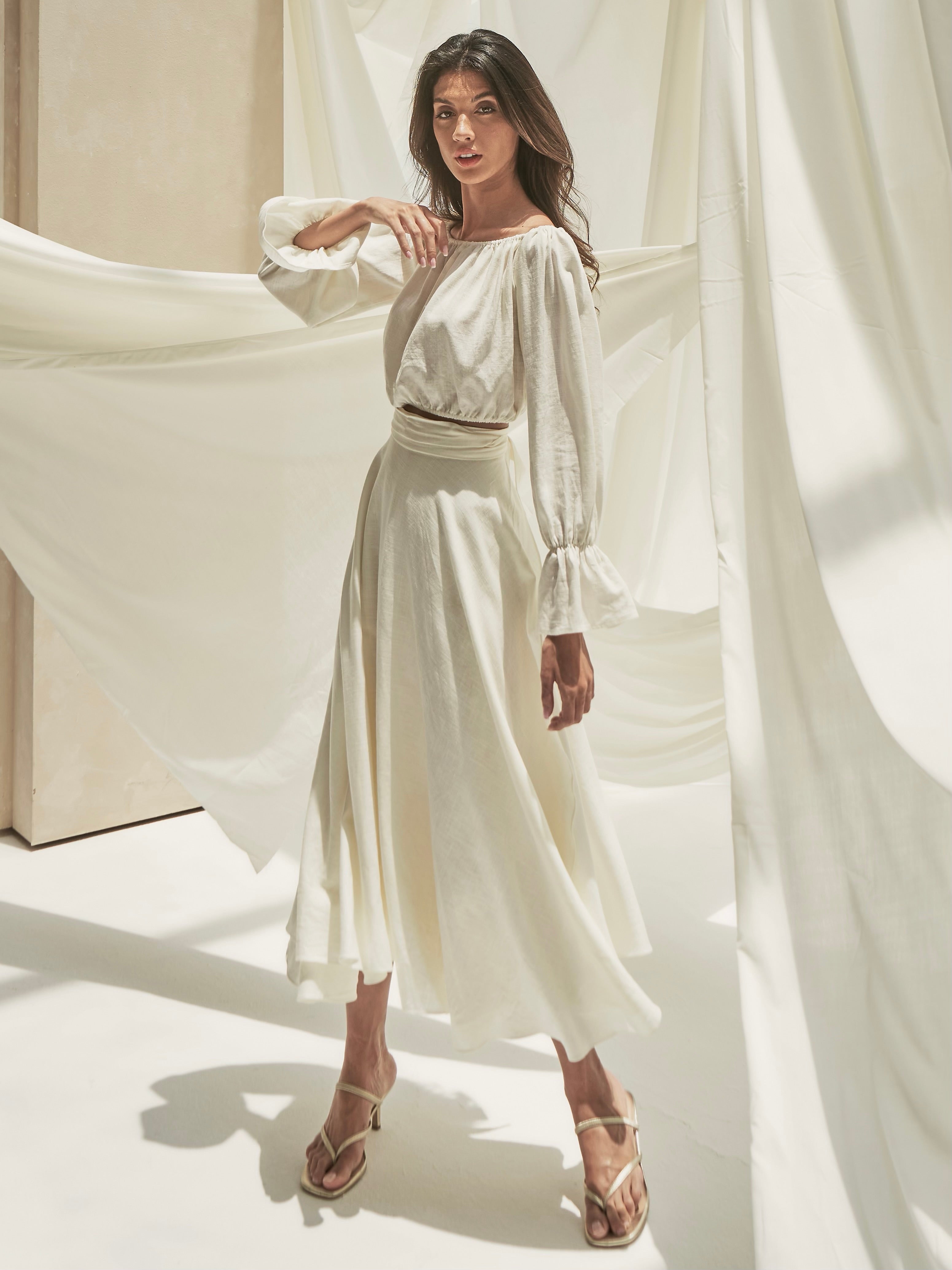 Lina Linen Set – Soft Summer Glow