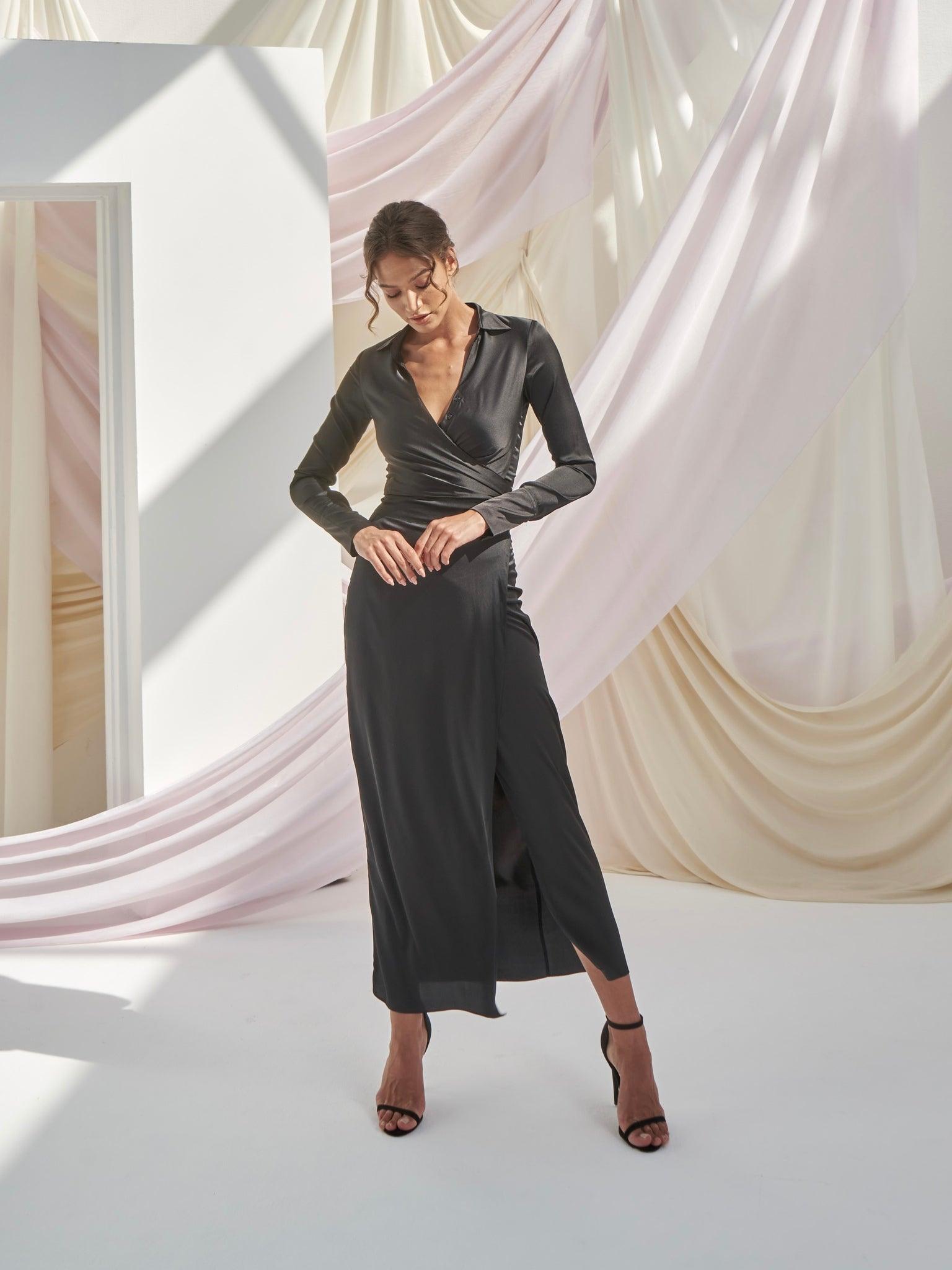 Mira Wrap Skirt – Sleek Simplicity