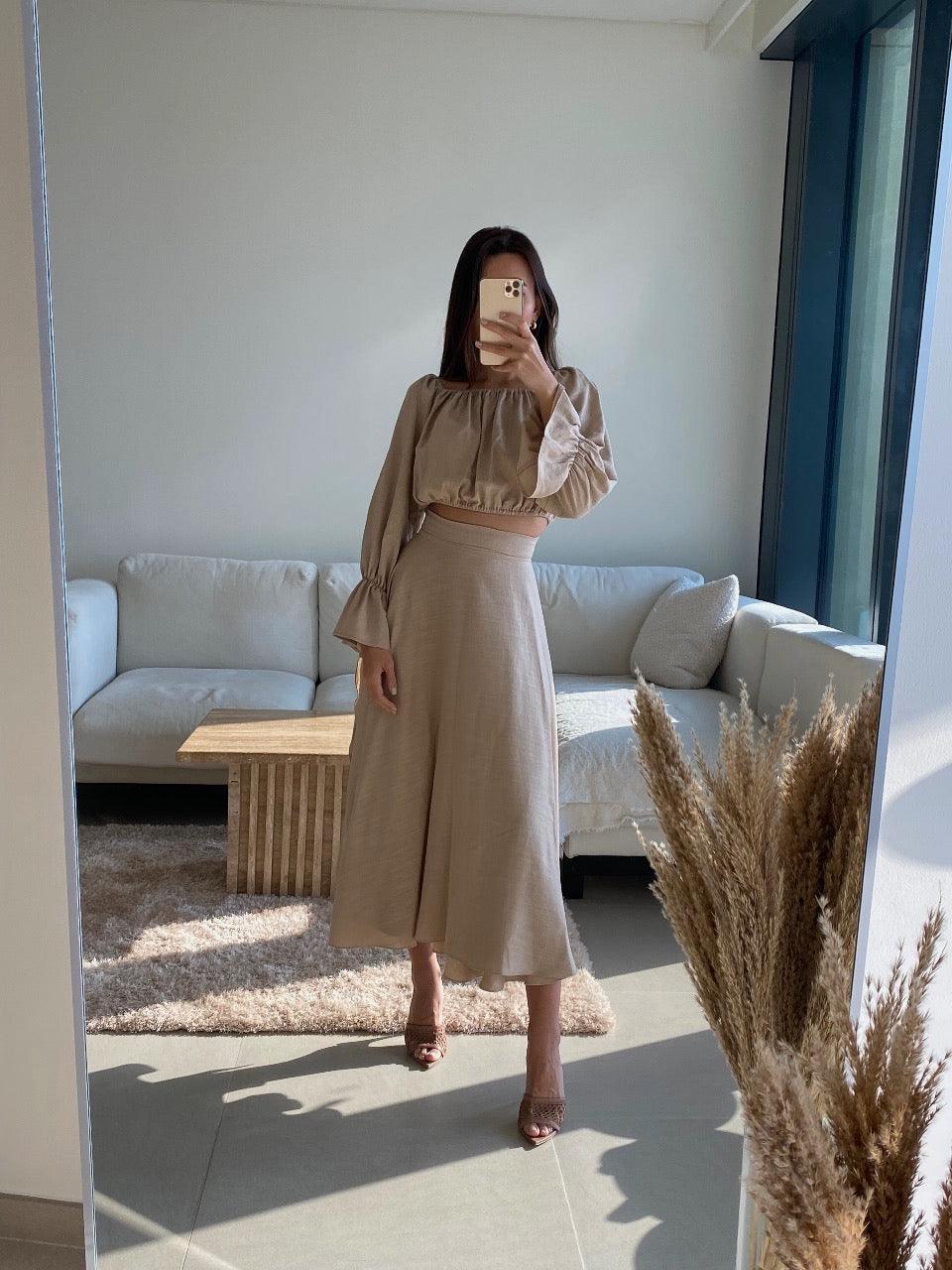 Lina Linen Set – Soft Summer Glow