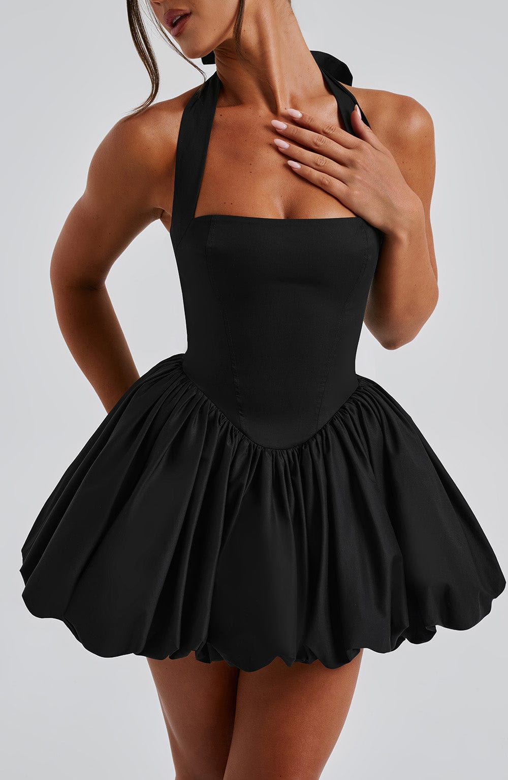 NOIR PETITE DRESS – PLAYFUL ALLURE