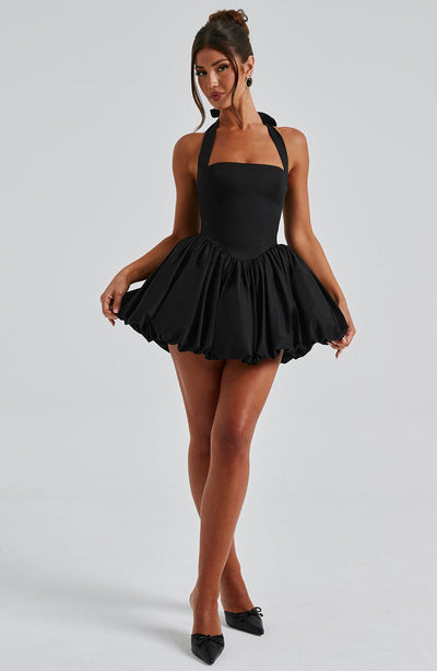 NOIR PETITE DRESS – PLAYFUL ALLURE