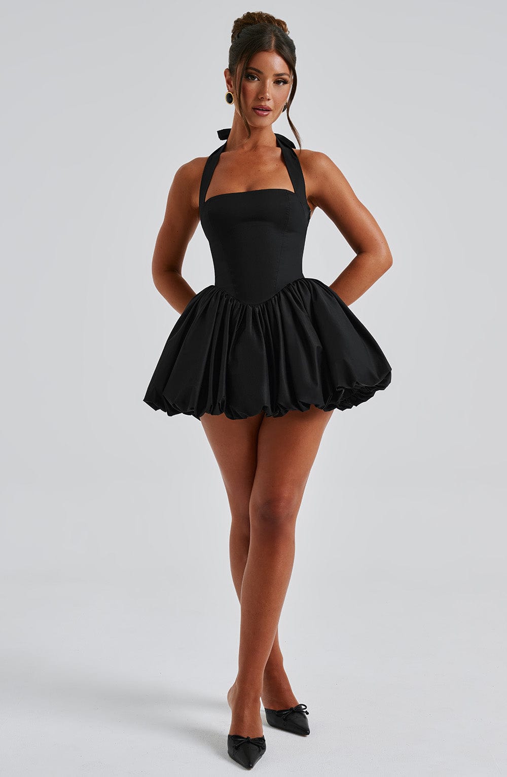 NOIR PETITE DRESS – PLAYFUL ALLURE