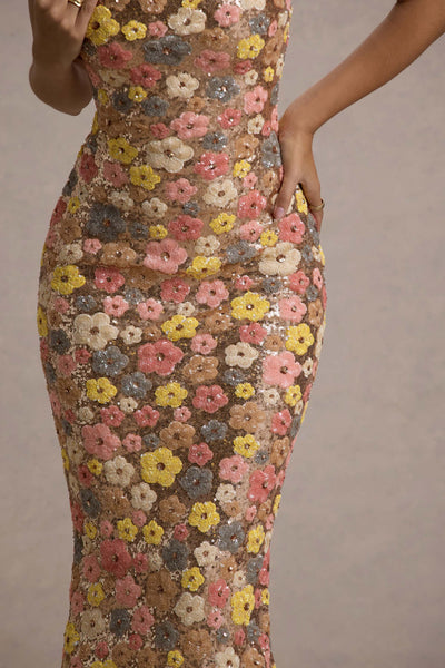 AURELIA FLORAL GOWN – GOLDEN ELEGANCE