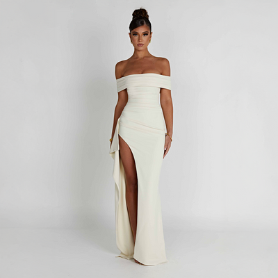LIVA CONTRAST DRESS – STRIKING ELEGANCE